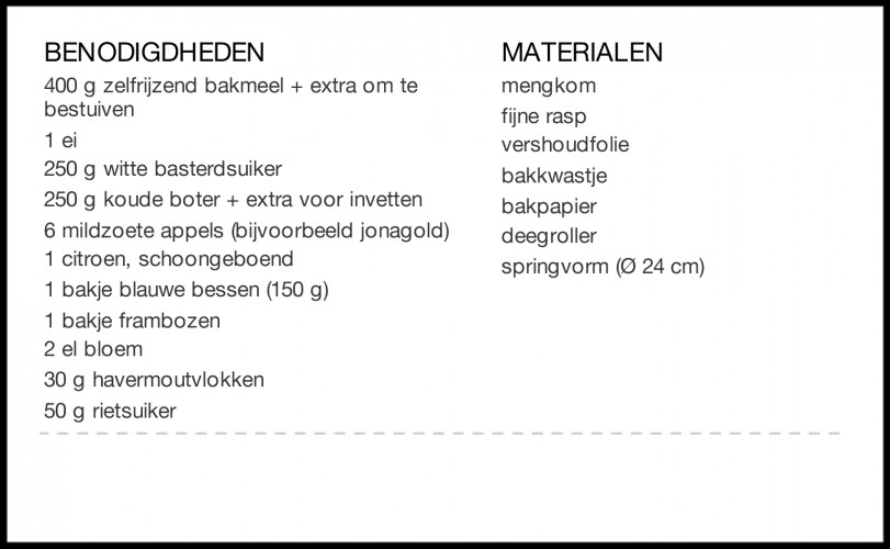 AHKL Appeltaart Variant Receptenlijst V2