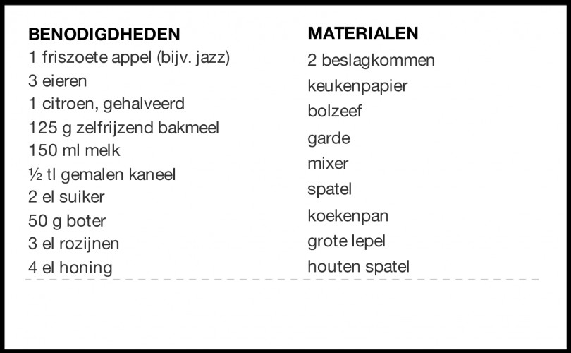 AHKL American Pancakes Lijst Appel