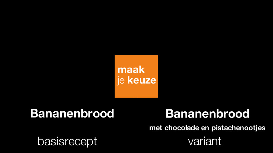 AHKL Bananenbrood Keuzemenu