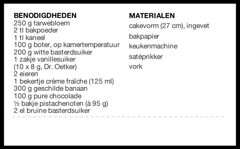 AHKL Bananenbrood Receptlijst Variant