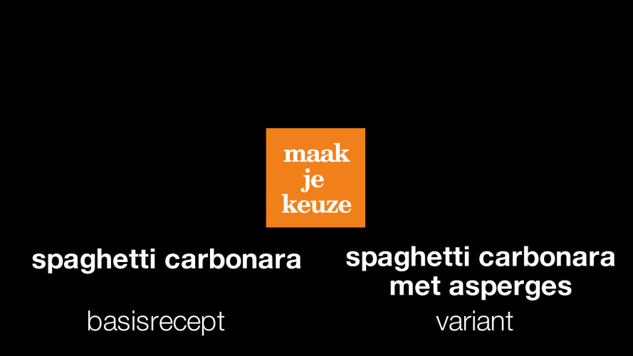 AHKL Caronara Keuze Menu
