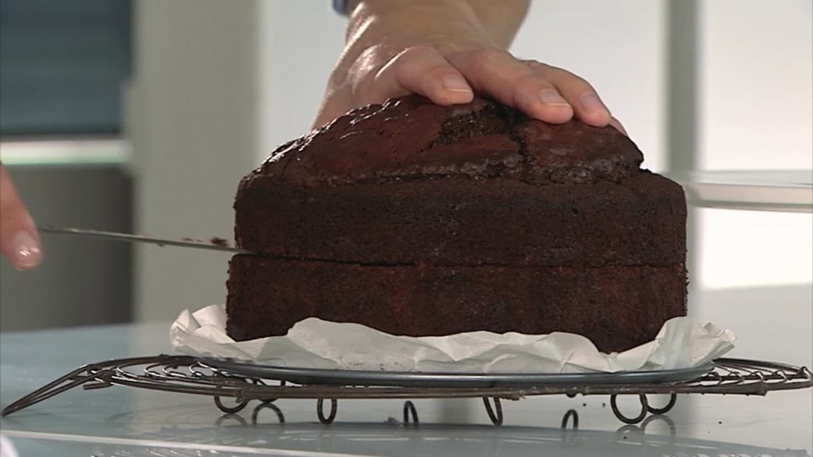 chocoladetaart stap 14