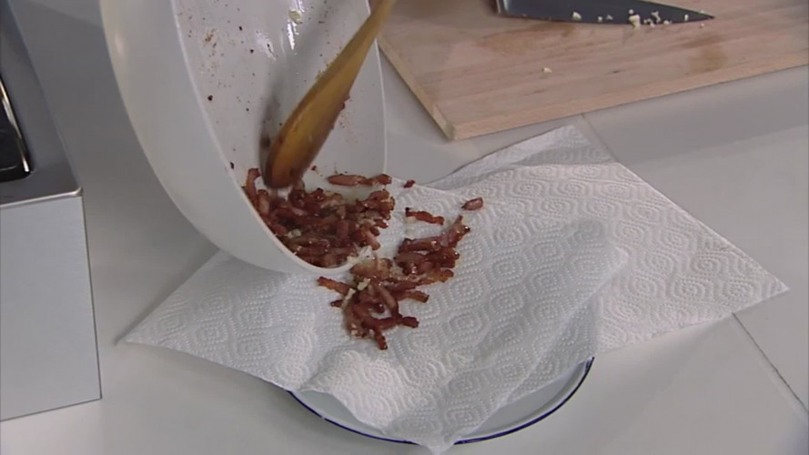 Superromige spaghetti carb stap 7