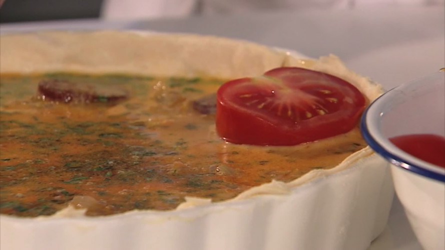 Spaanse tomatentaart stap 13