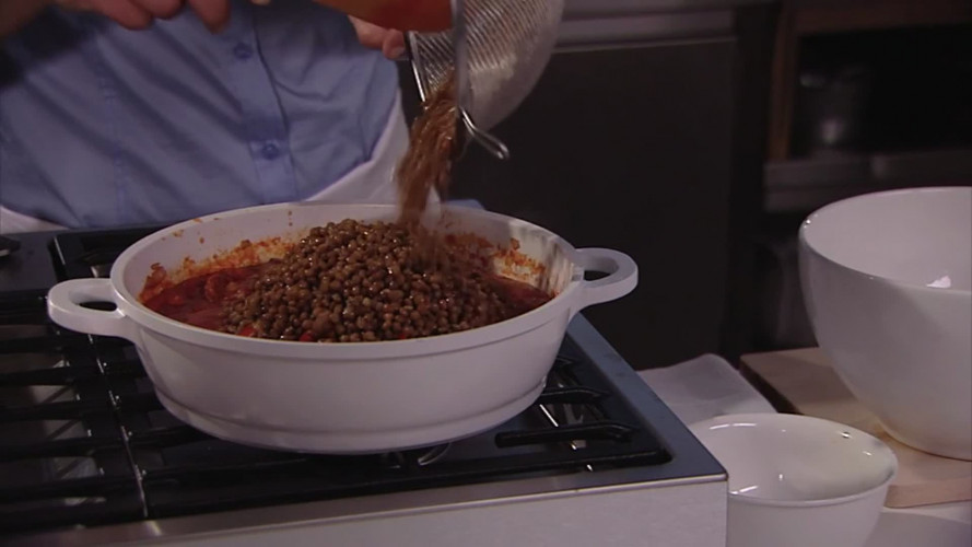 Spaanse vispan met linzen stap 8