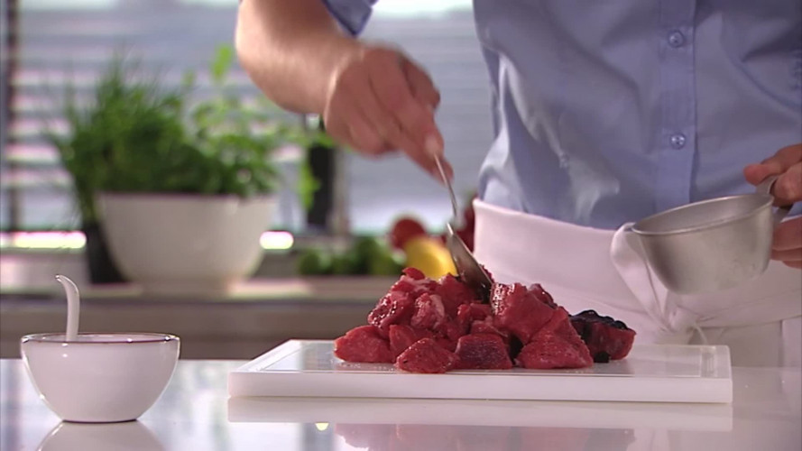 Runderstoofpotje met appelstroop stap 2