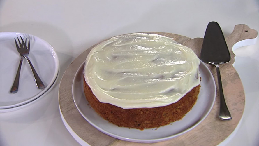 Worteltaart met banaan stap 12