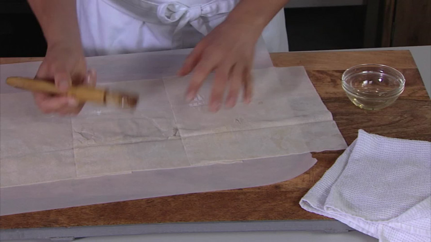 Zalm in filodeeg stap 5