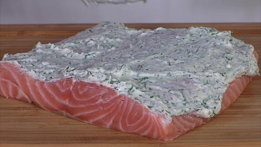Zalm in filodeeg stap 4