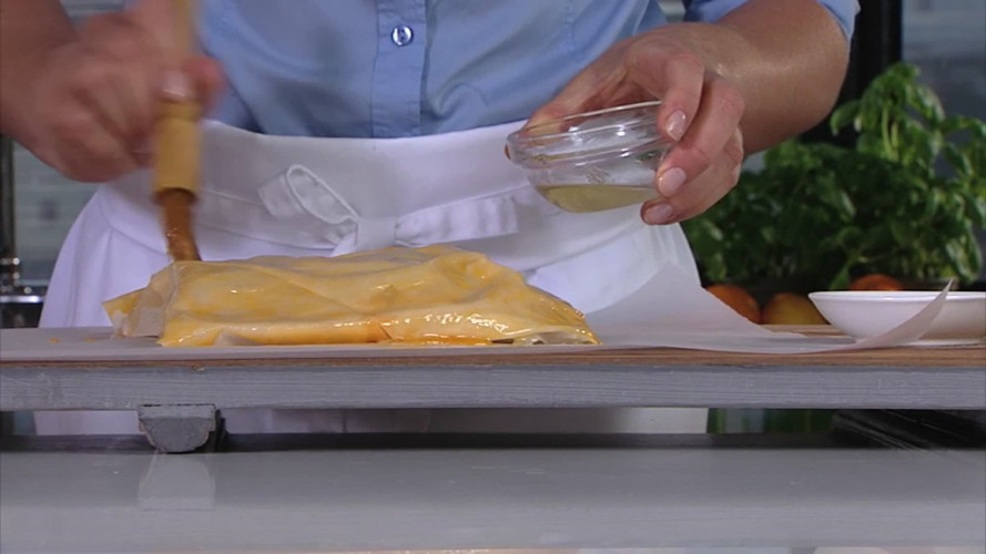 Zalm in filodeeg stap 10