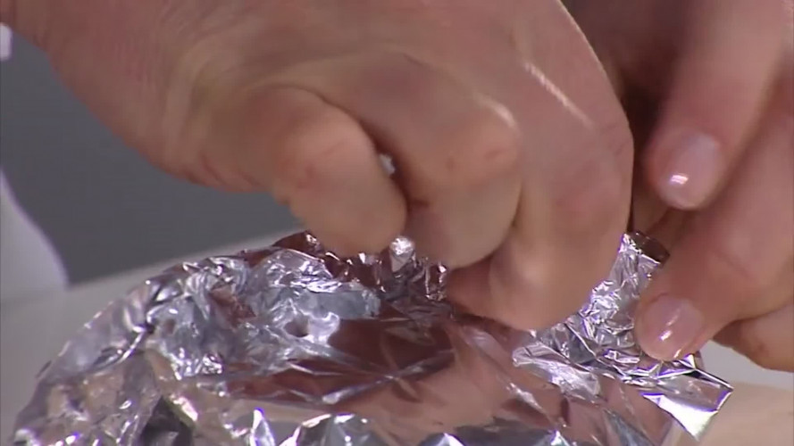 Vispakketje met paksoi en kokos stap 6