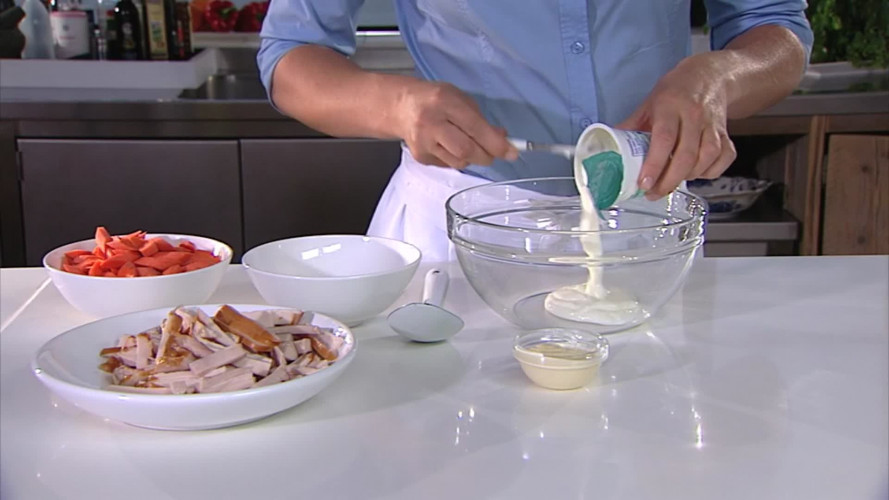 Wraps met gerookte kip en avocado stap 4