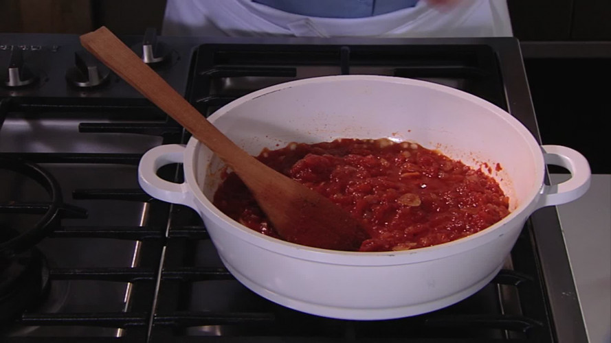 Lasagnette met tomaat en spinazie stap 4