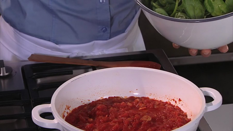 Lasagnette met tomaat en spinazie stap 7