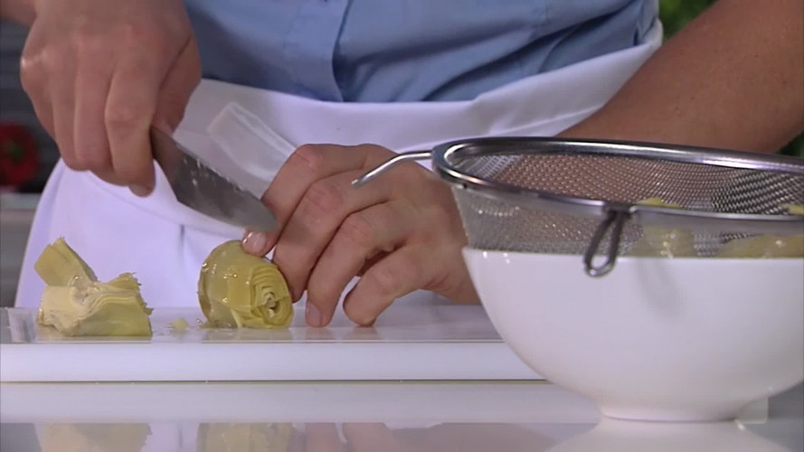 Pastasalade met basilicumolie stap 6 