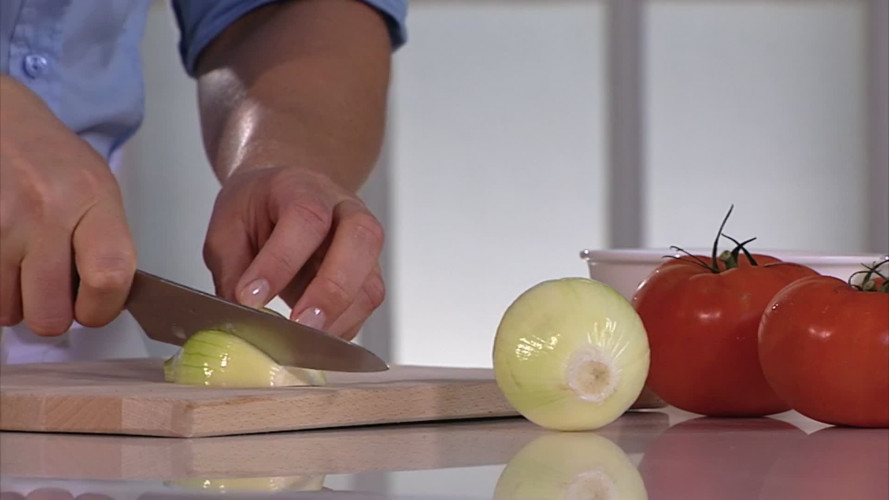 Spinaziecurry met kaas en naanbrood stap 1