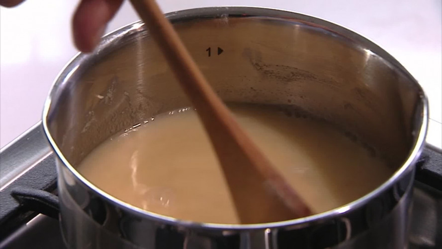 Vislasagne met prei stap 5