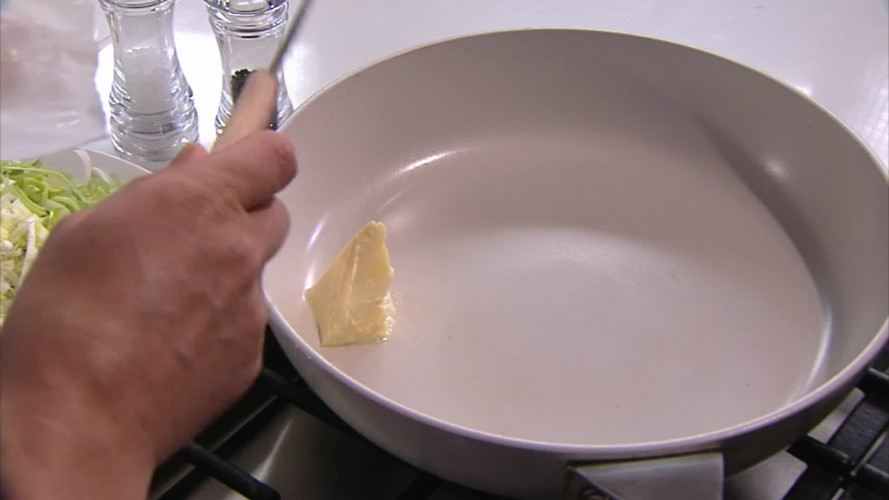 Vislasagne met prei stap 8