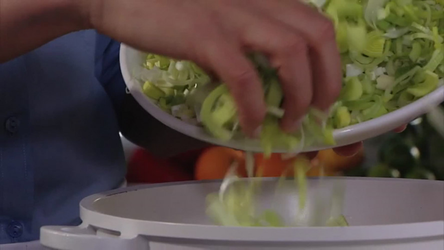 Ovenrisotto met spek en prei stap 4