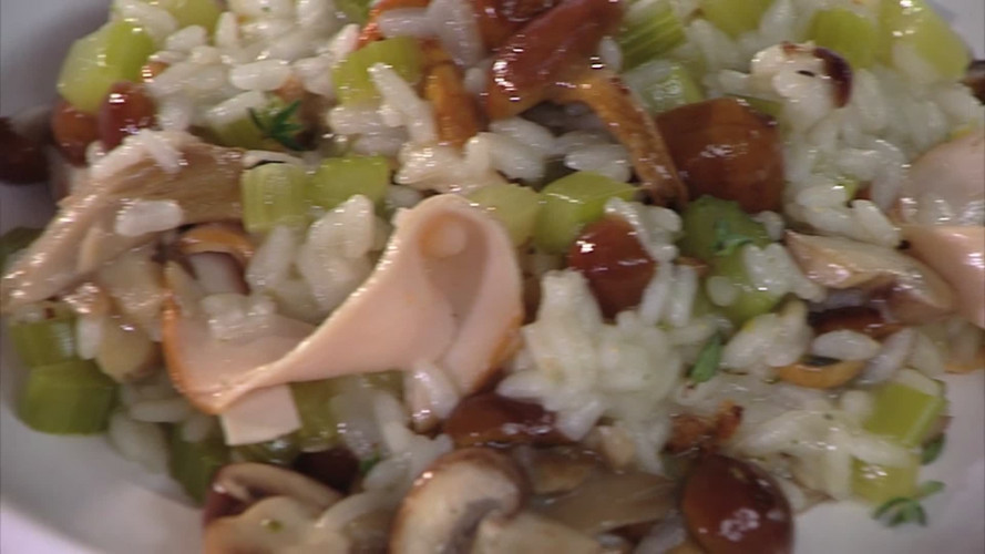 receptvideo - risotto met kip en bleekselderij