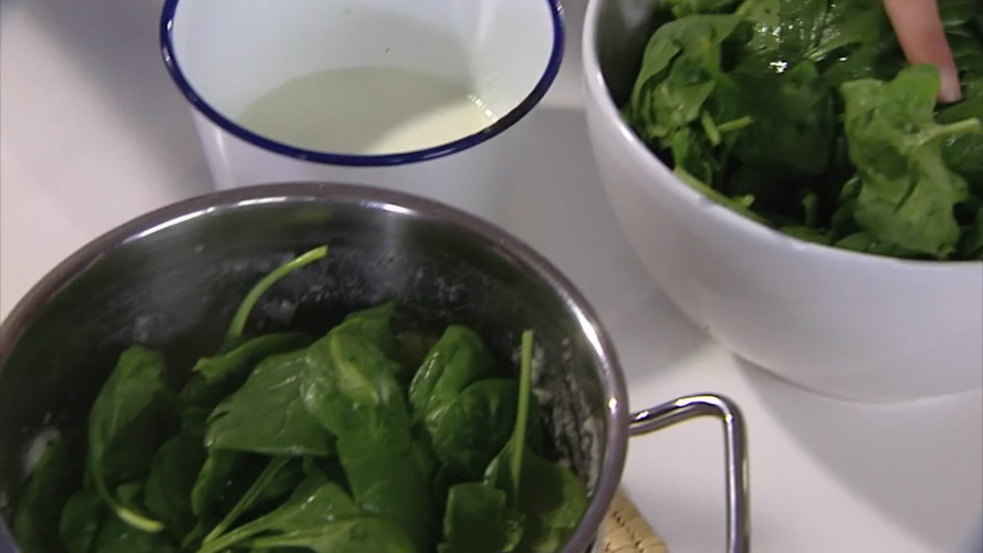 Spinaziestamppot met pit stap 5