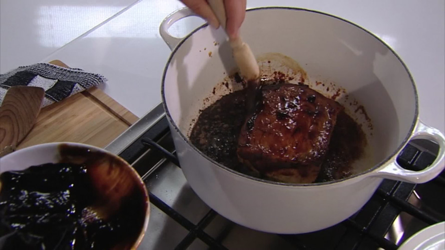 Varkensbraadstuk met appelparten stap 3