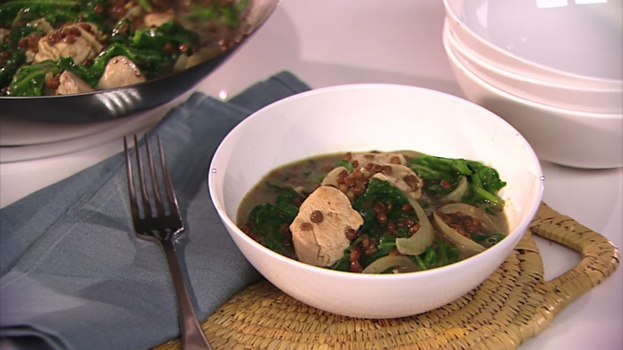 Linzencurry met kip stap 8