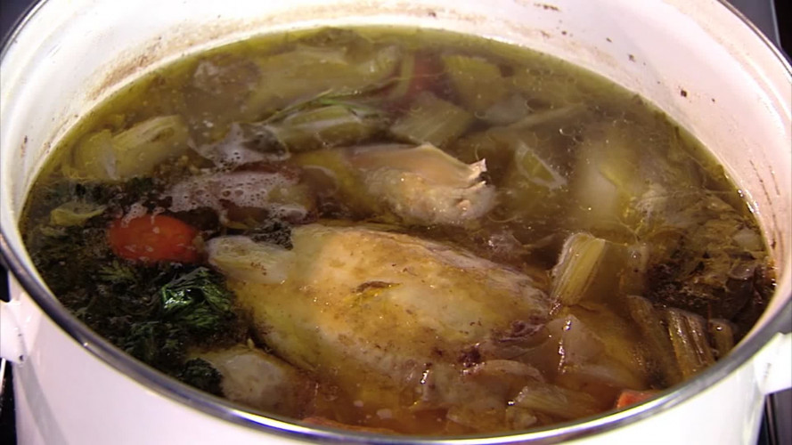 Kippenbouillon stap 6