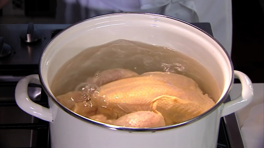 Kippenbouillon stap 1