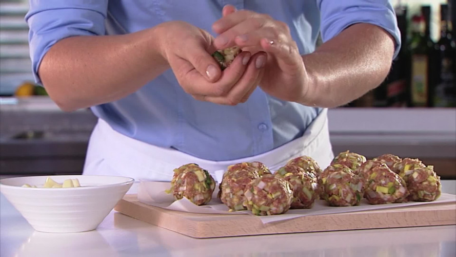 Kerstballetjes met gesmolten kaas stap 3