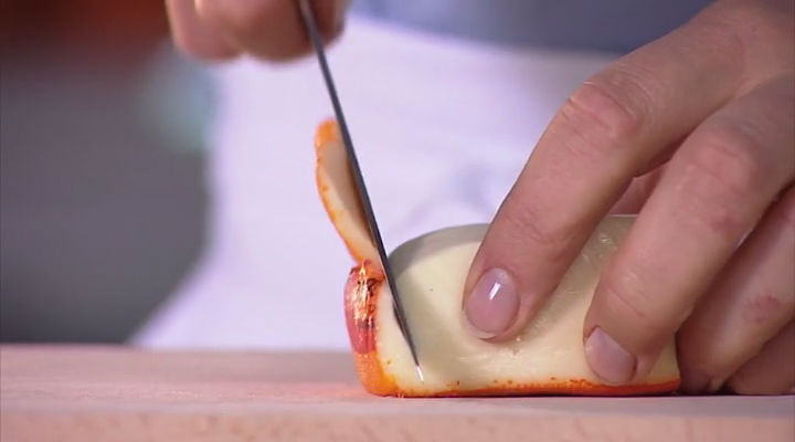 Kerstballetjes met gesmolten kaas stap 1