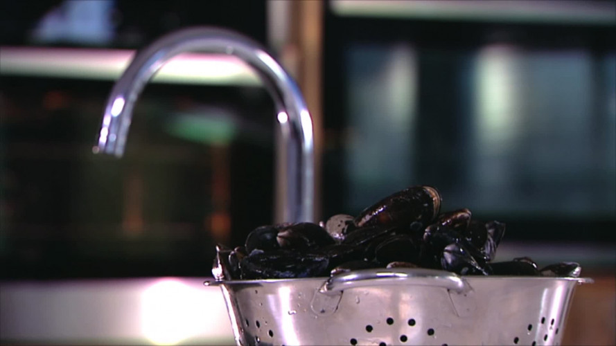 Mosselen met cider en room stap 7