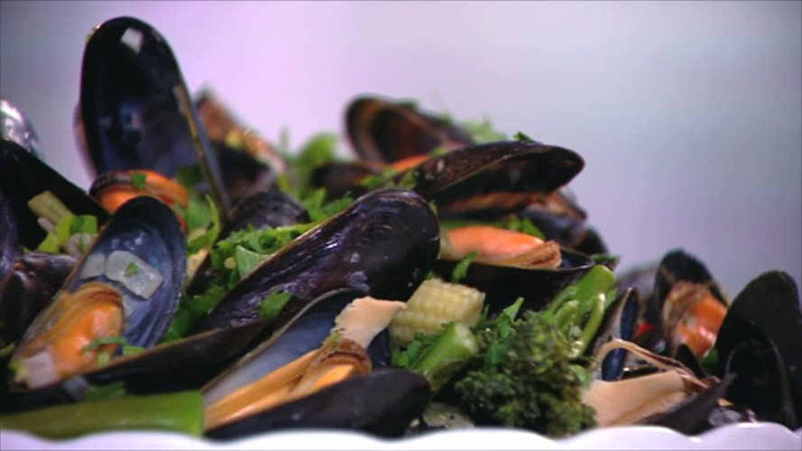 Mosselen met cider en room