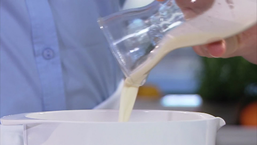 Risotto met rode wijn en slagroom stap 7