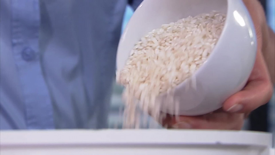 Risott met rode wijn en slagroom stap 3