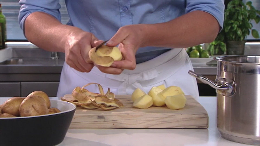 Witlofstamppot stap 1