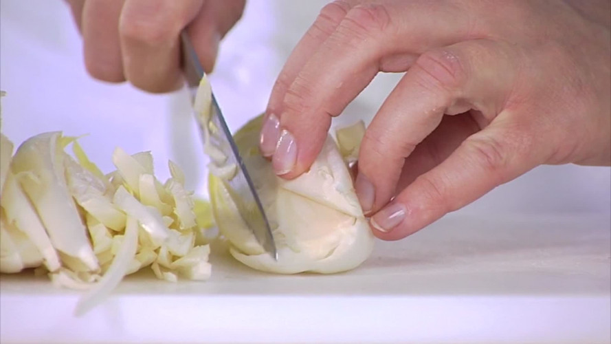 Witlofstamppot stap 2