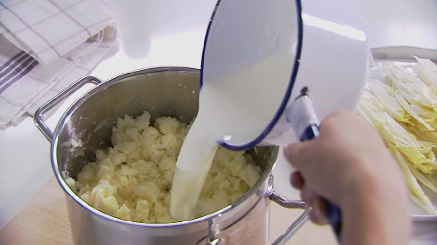 Witlofstamppot stap 8