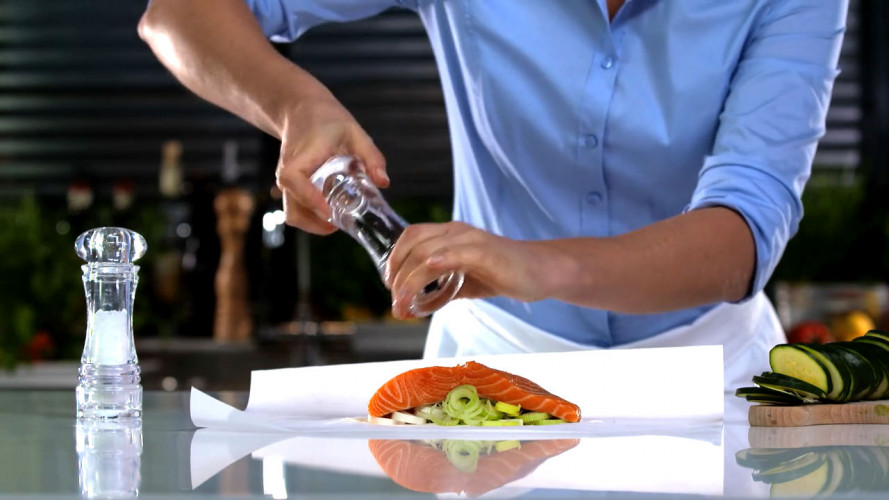 Zalm en papillotte stap 5