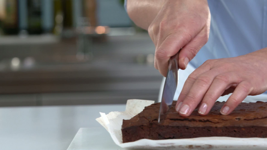 Berry cherry brownies stap 9