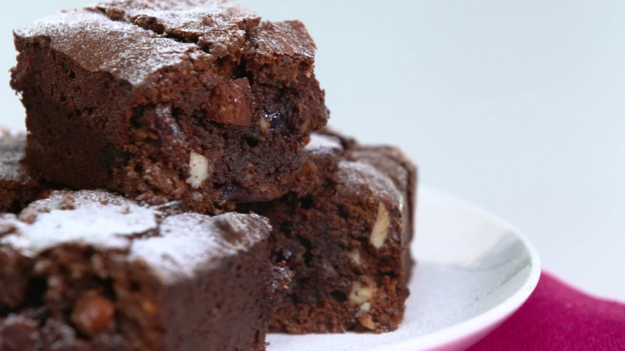 Berry cherry brownies