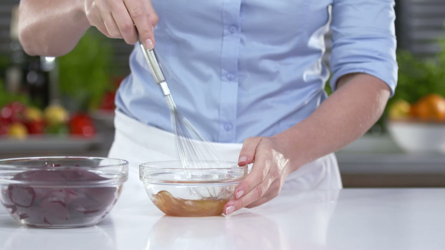 Bietensalade met geitenkaas en hazelnoten stap 2
