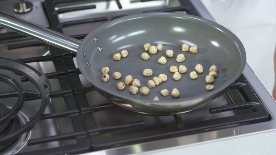 Bietensalade met geitenkaas en hazelnoten stap 4