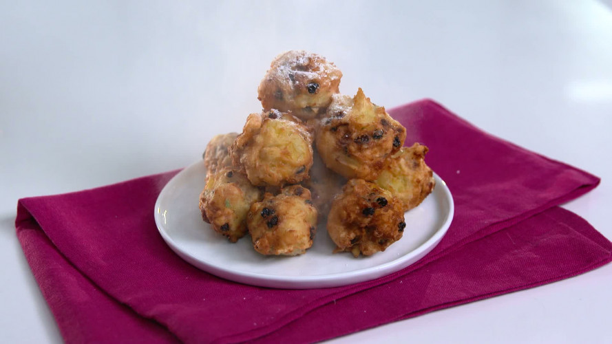 Gevulde oliebollen stap 8
