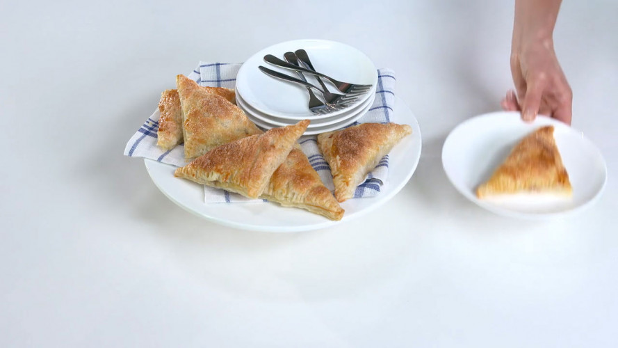 Appel-cranberryflappen stap 7