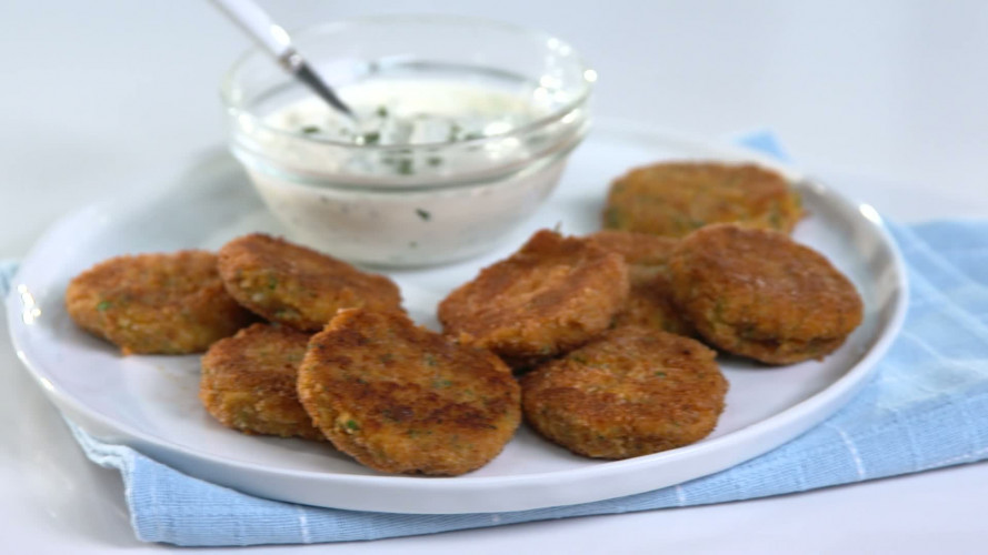 Krabkoekjes met dipsaus stap 8
