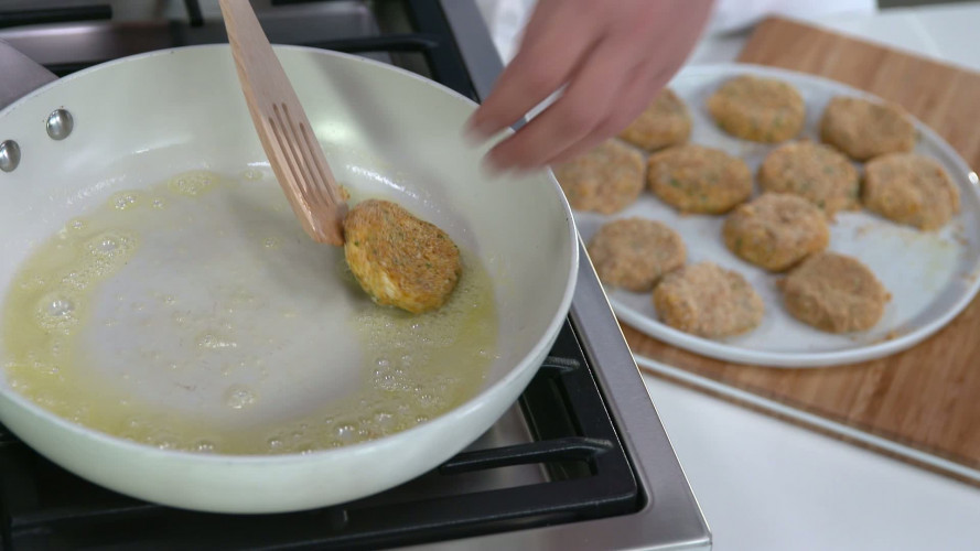 Krabkoekjes met dipsaus stap 7