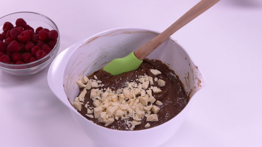 Frambozenbrownies stap 8