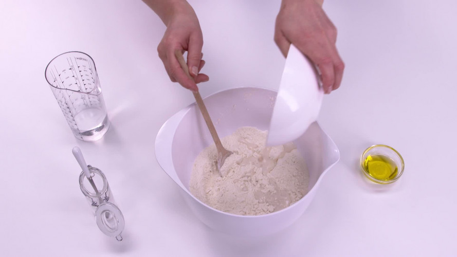 Pizza met Parmaham en rivierkreeftjes 640374 stap 02