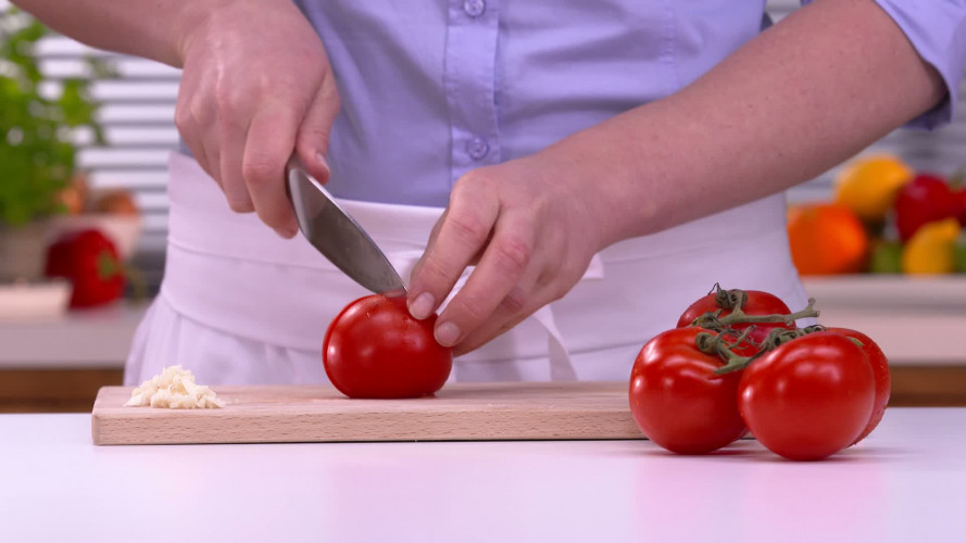 Gevulde aubergines stap 1